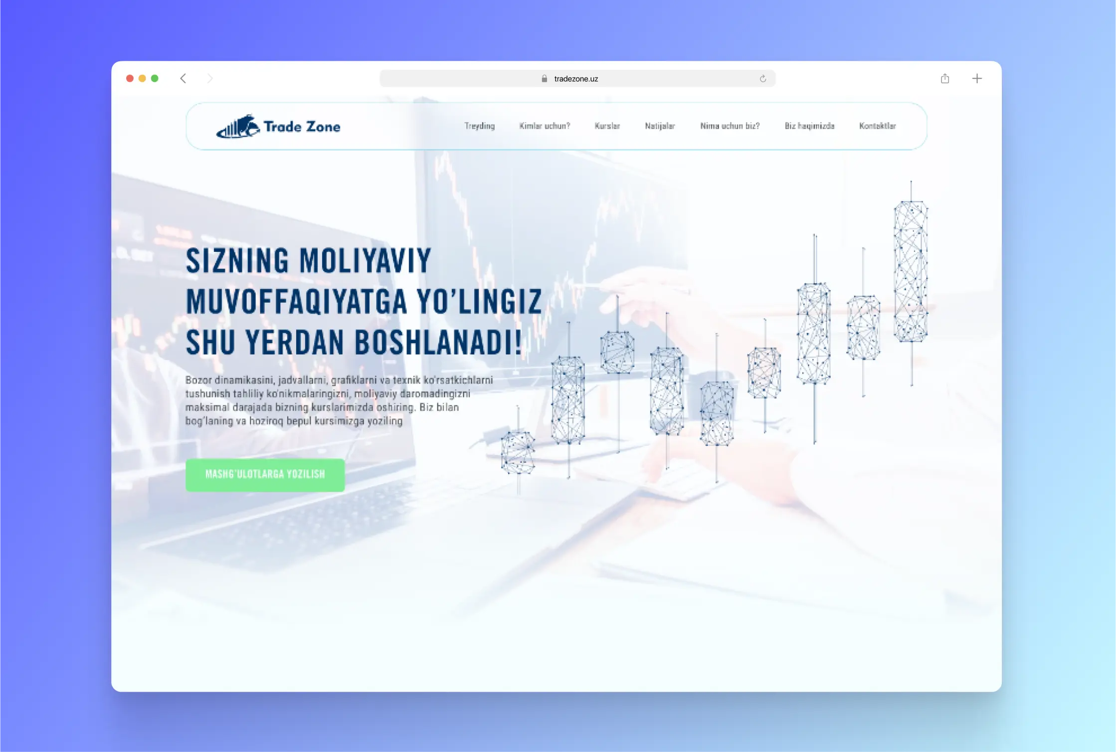 Website design with UI Kit